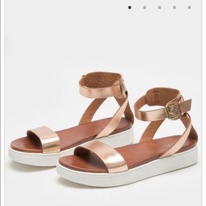 NEW Rose Gold MIA Platform Summer Comfy  Sandals